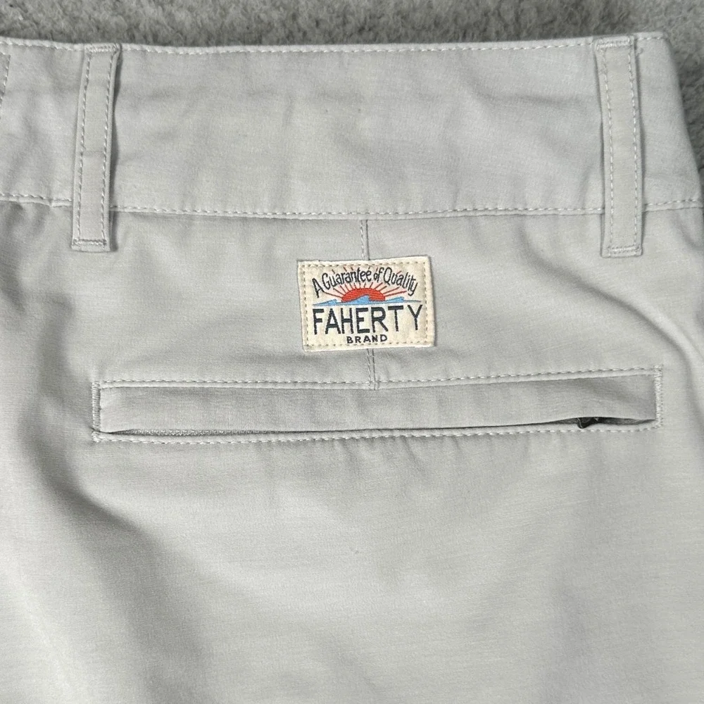 Faherty All Day Shorts Mens 31 Gray 6.5